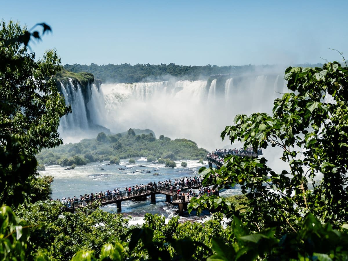 Vista panorâmica das Cataratas do Iguaçu